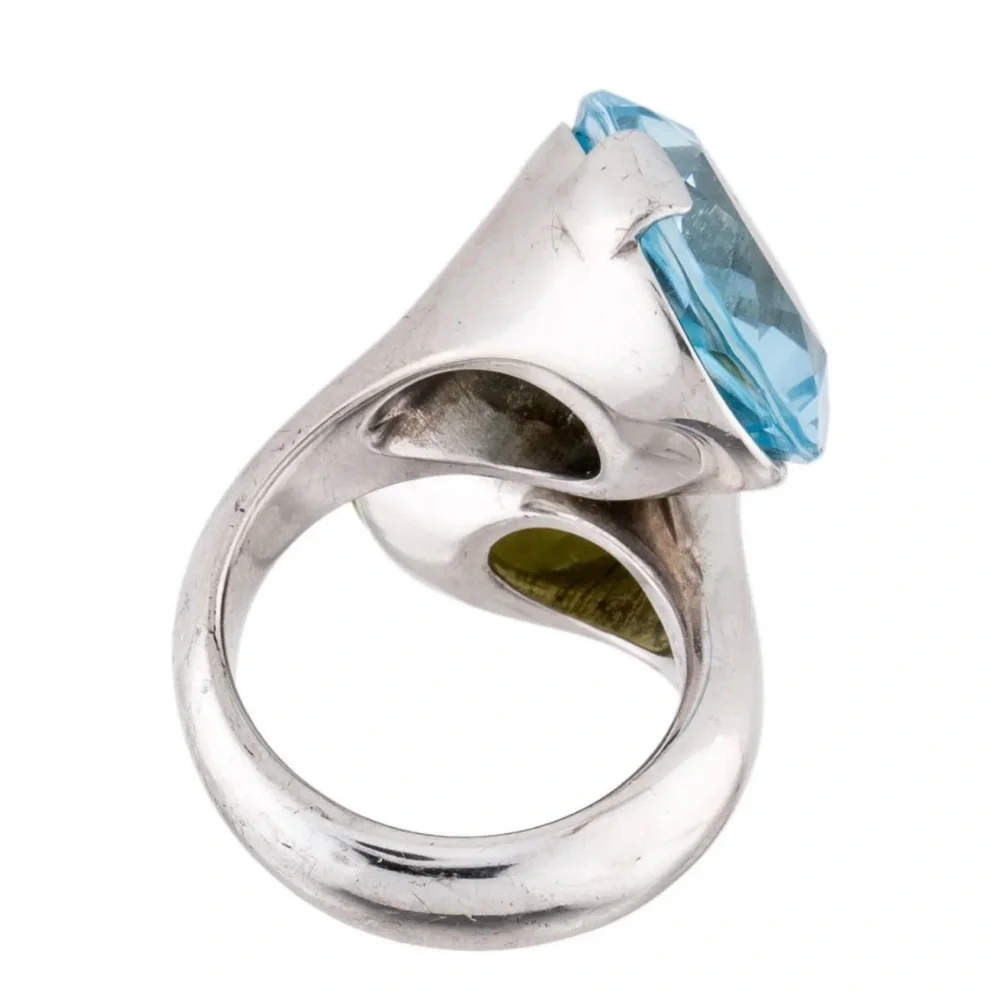 Pianegonda Topaz and Citrine Cocktail Ring - Picture 3 of 6